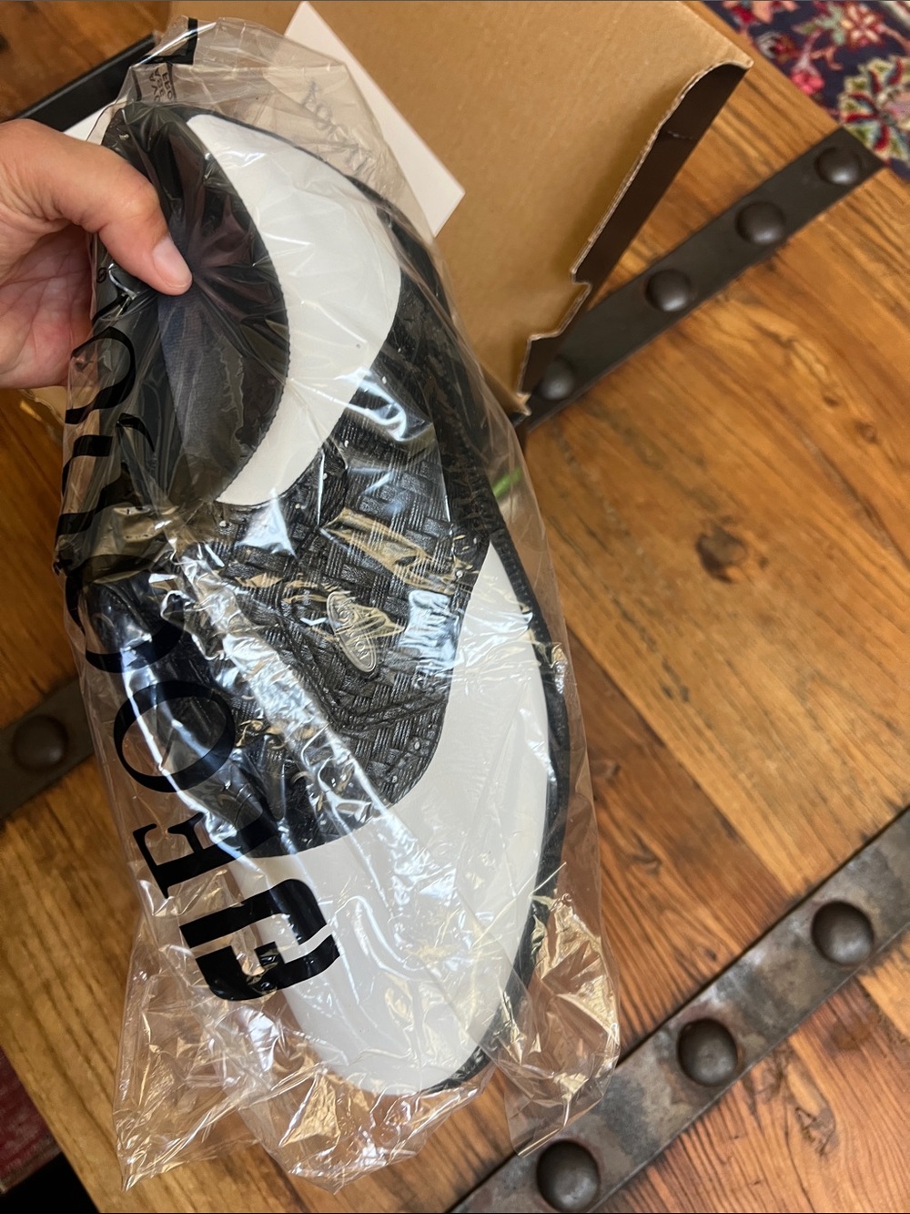 FootJoy Black and White Athletic Golf Shoes - Picture 3 of 6